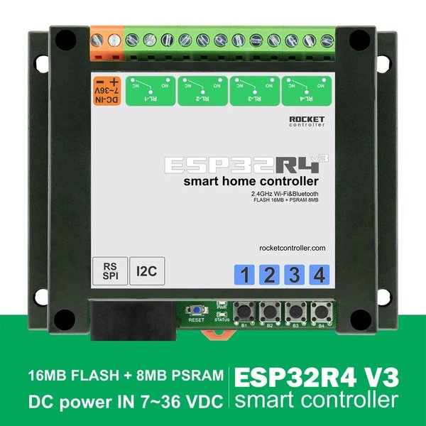 4 Relais ESP Home assistant controller board TASMOTA Smart-Home-system ESP32R4